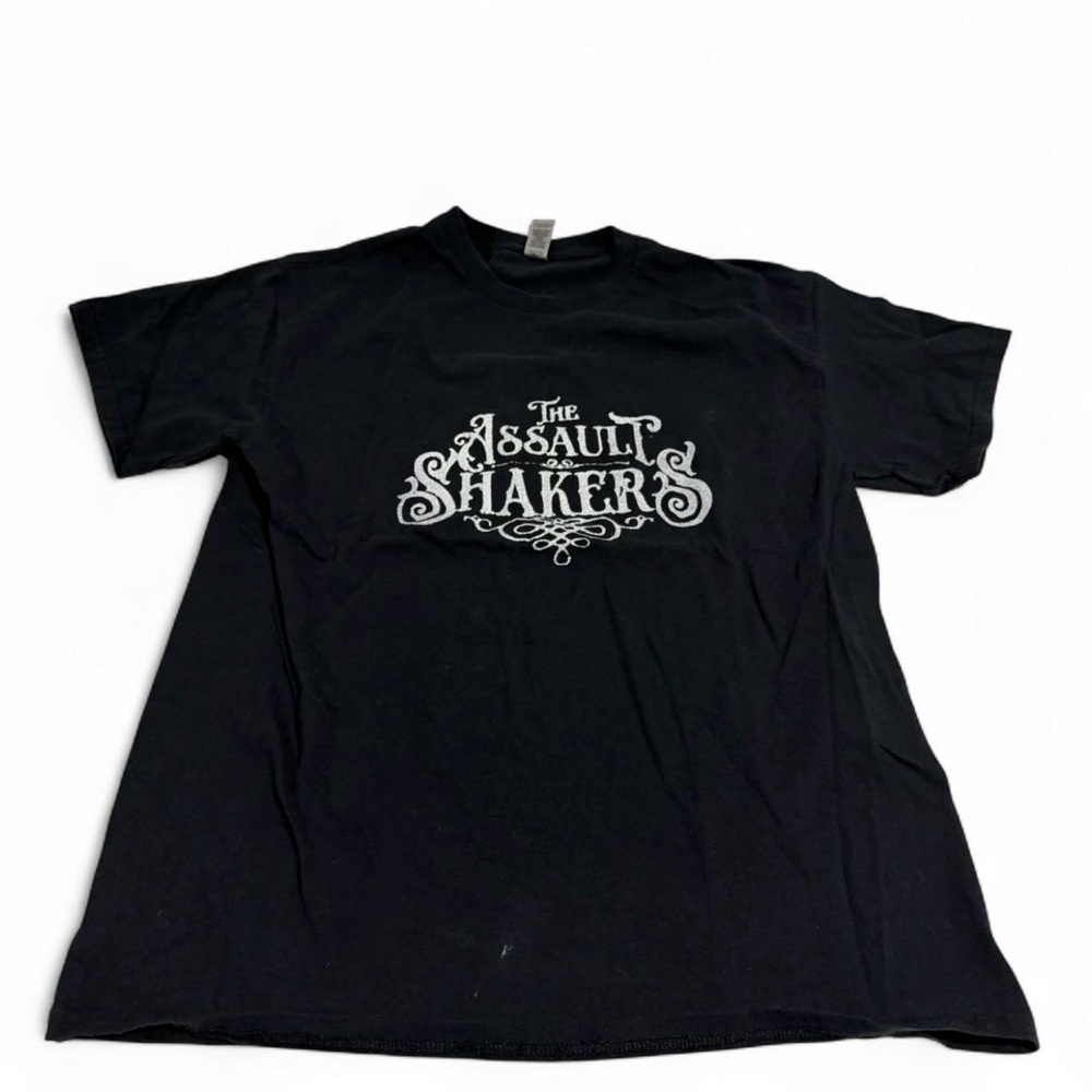 The Assault Shakers Underground Punk Band Tee Black Graphic‎ Shirt Gildan L